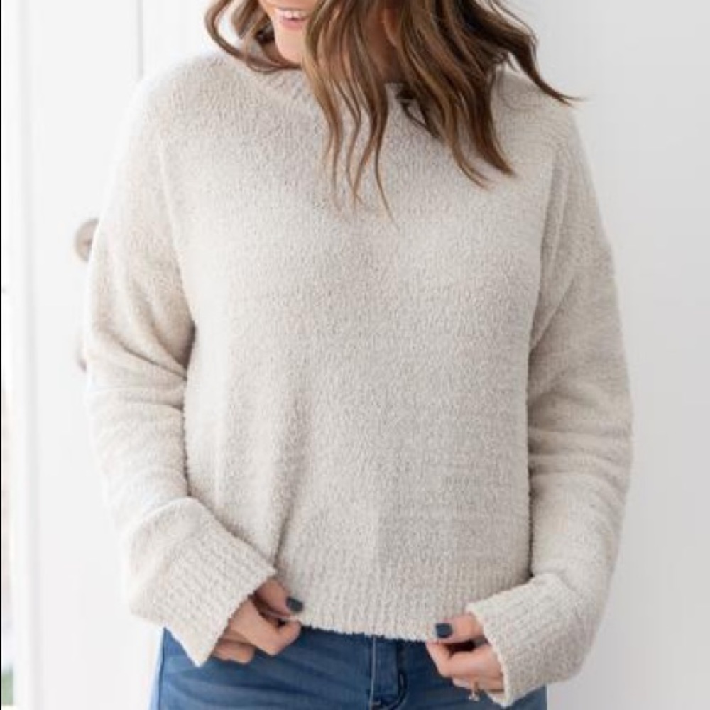 NWT fuzzy sweater